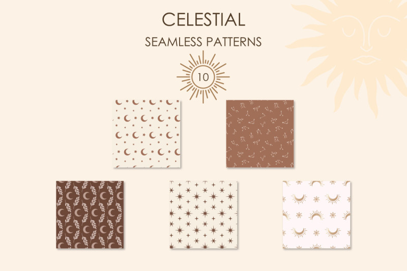 celestial-seamless-patterns-boho-scrapbook-paper