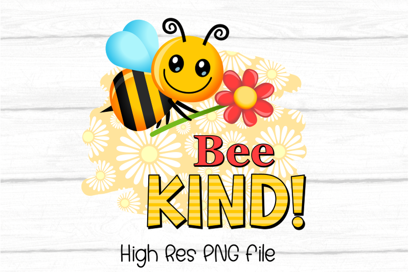 bee-kind-printable-sublimation-clipart