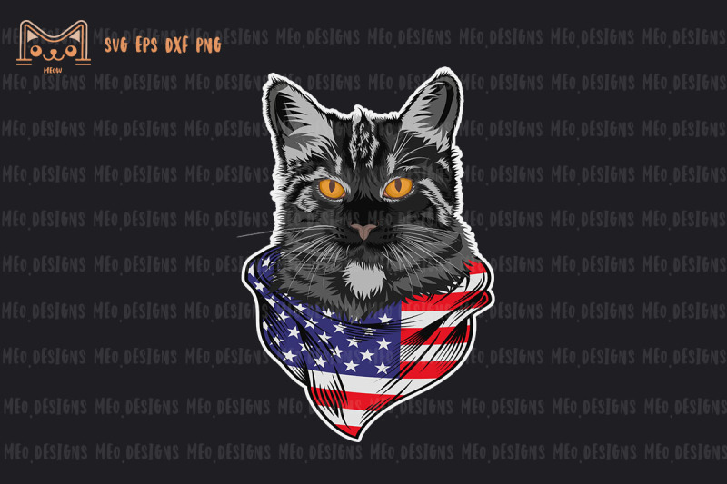 4th-of-july-cat-american-flag