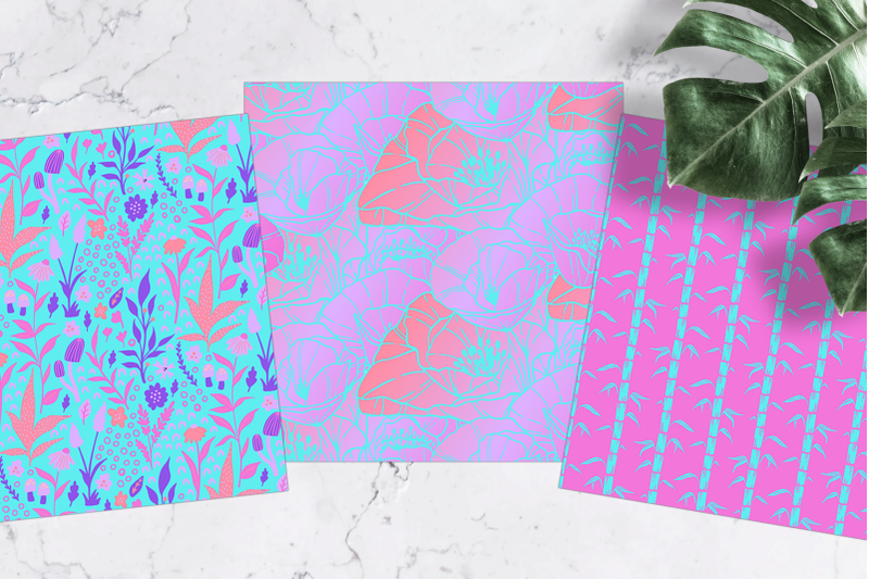 aesthetic-floral-digital-paper-set