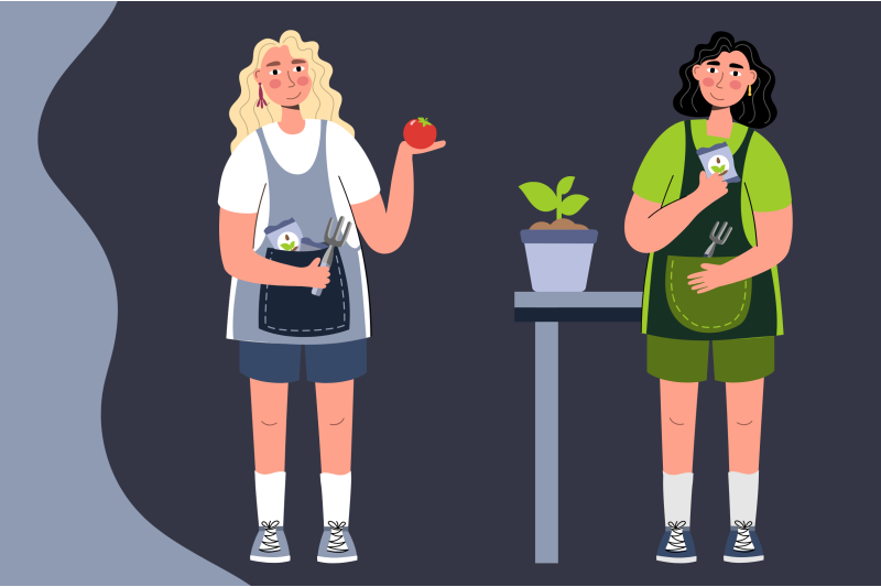 girls-gardening