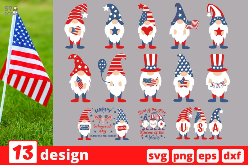 memorial-day-gnomes-svg-bundle