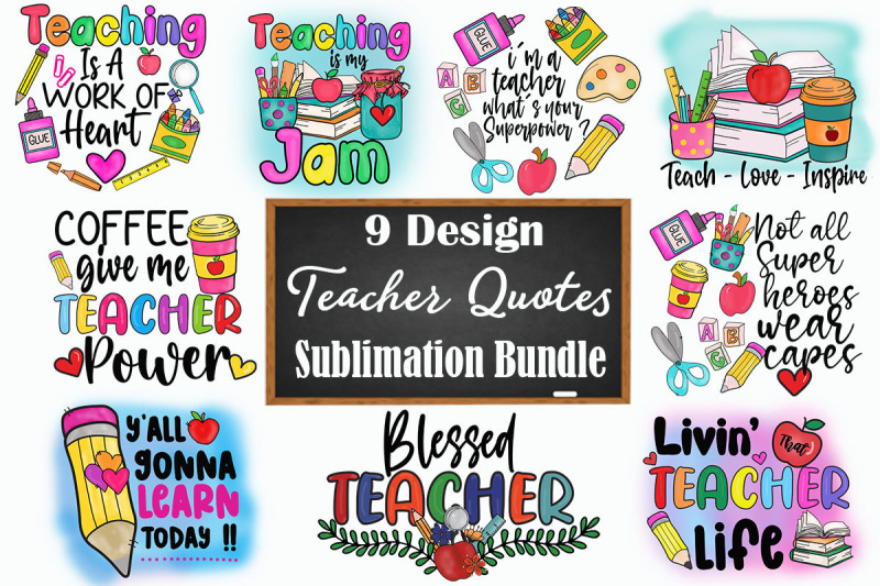 teacher-quote-graphic-bundle-design