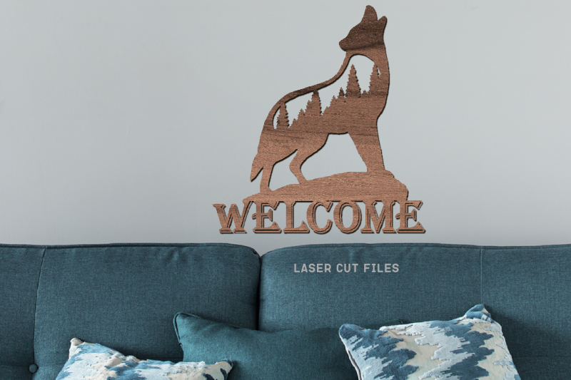 wolf-silhouette-welcome-sign-svg-laser-cut-files-forest-wolf-svg