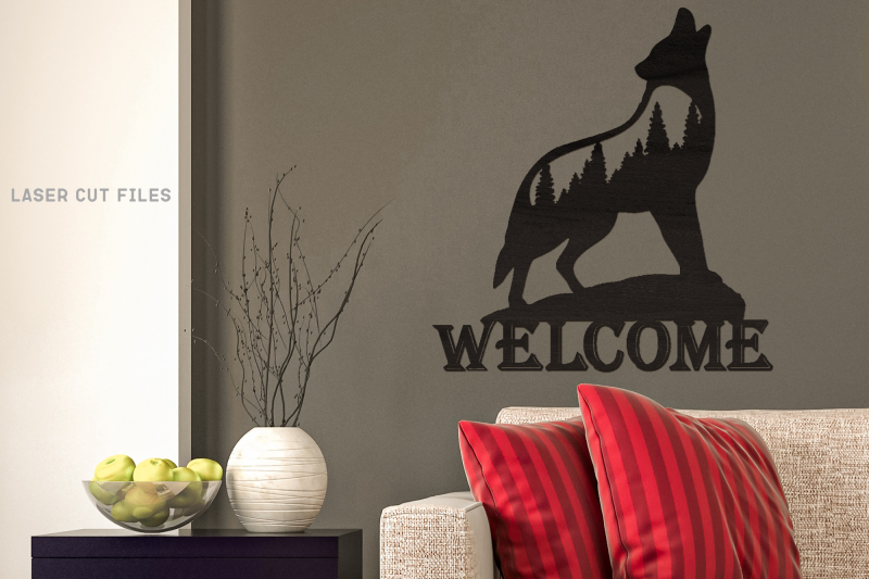 wolf-silhouette-welcome-sign-svg-laser-cut-files-forest-wolf-svg