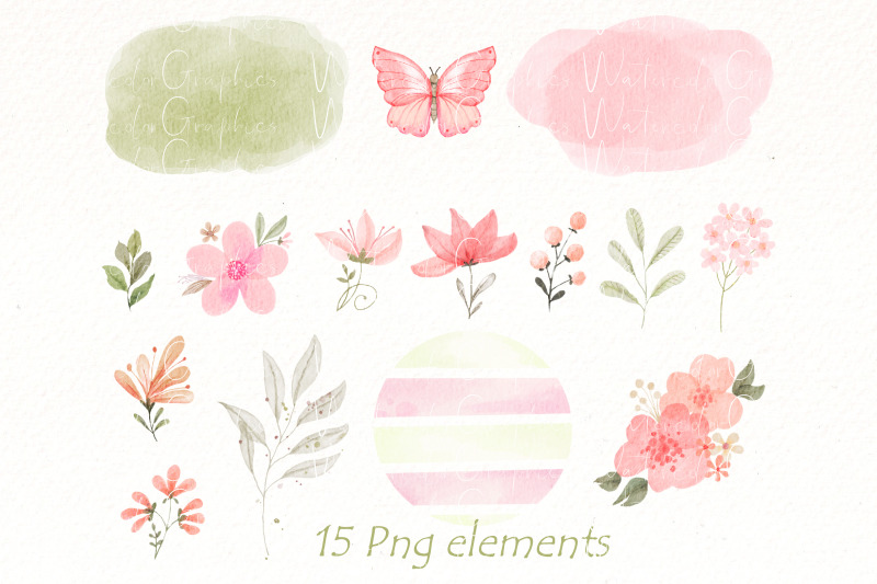 watercolor-flowers-clipart-pink-floral-illustration-png