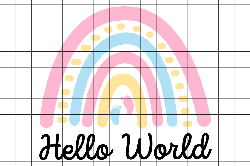 hello-world-rainbow-svg-design