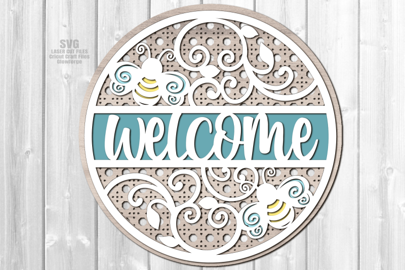 rattan-floral-bee-svg-laser-cut-files-welcome-sign-svg-glowforge