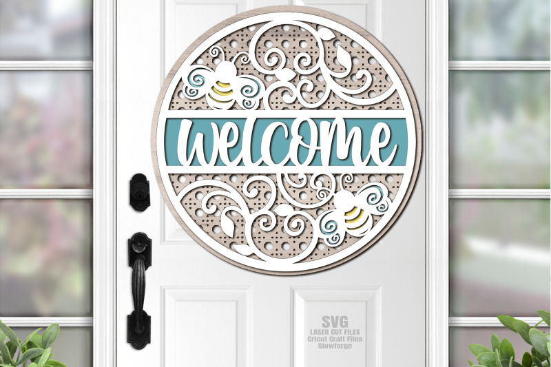 rattan-floral-bee-svg-laser-cut-files-welcome-sign-svg-glowforge