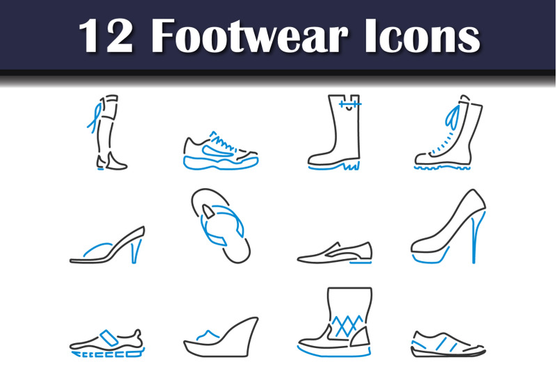 footwear-icon-set