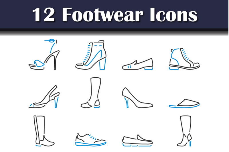 footwear-icon-set