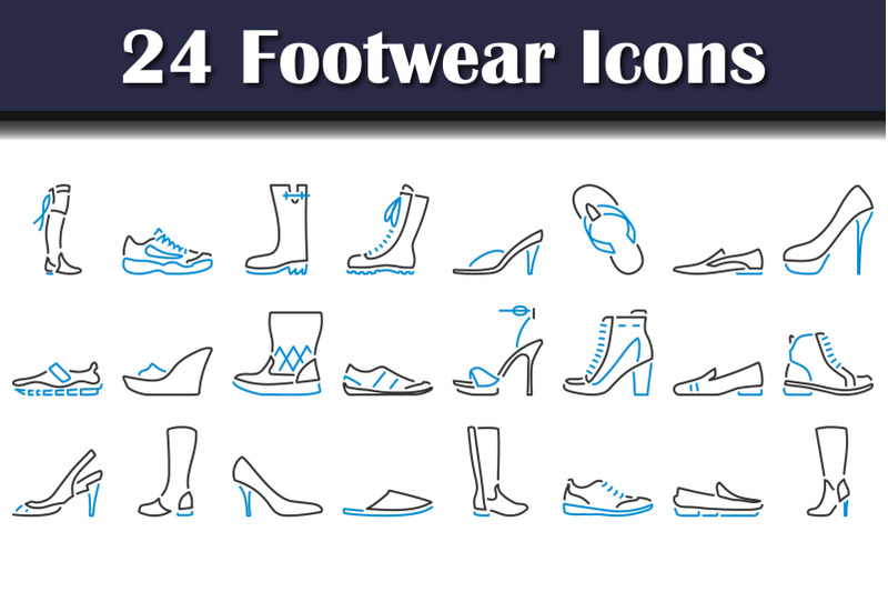 footwear-icon-set