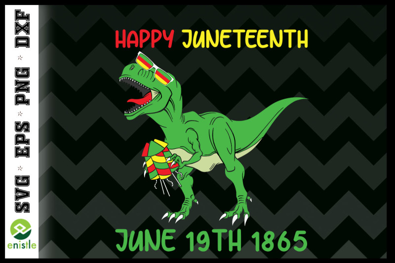 kids-juneteenth-day-freedom-t-rex-dino