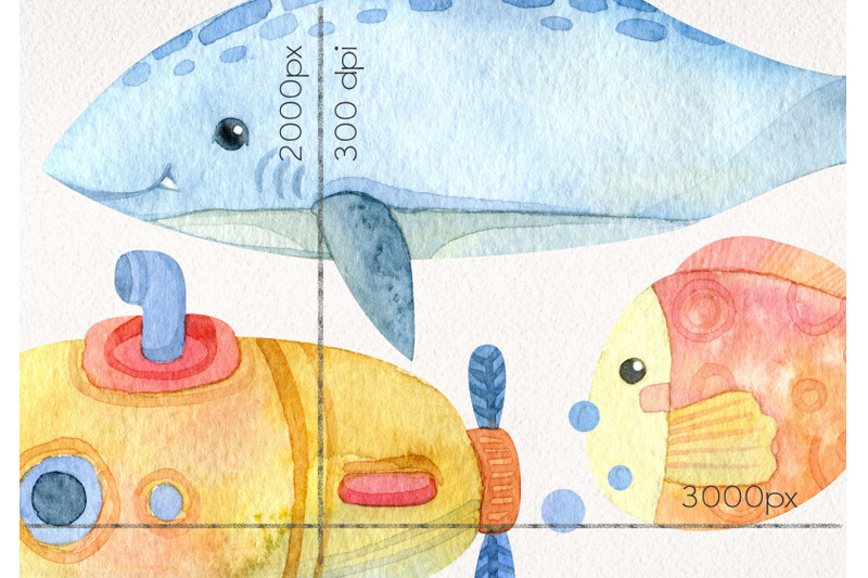 watercolor-cute-ocean-clipart