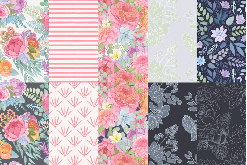 seamless-floral-patterns-floral-digital-paper