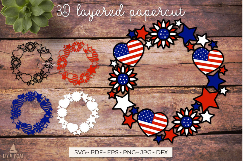 3d-layered-4th-of-july-wreath-patriotic-usa-cut-file