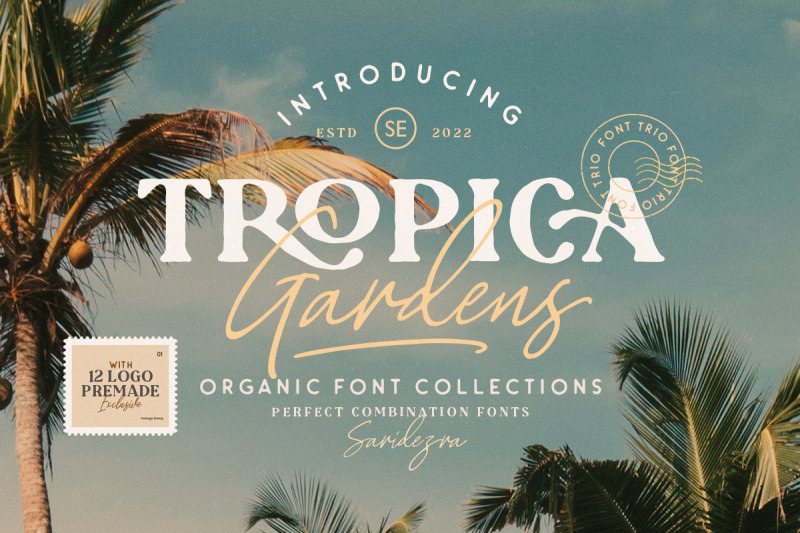 tropica-gardens-font-trio-logos