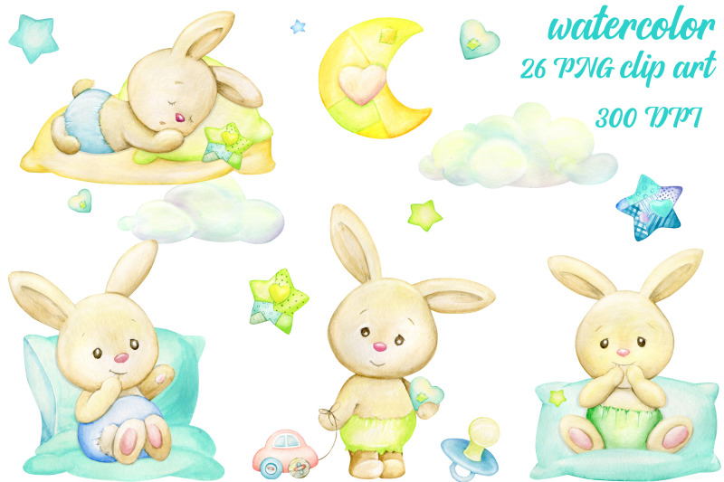 little-rabbits-stars-clouds-moon-pillows-toys-children-039-s-country