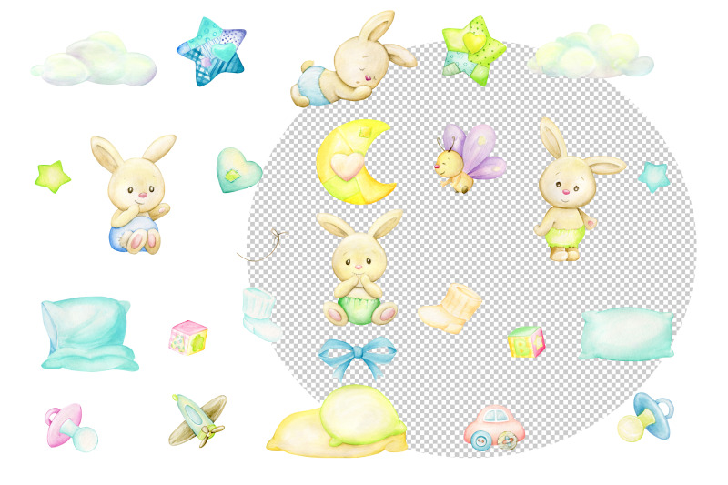 little-rabbits-stars-clouds-moon-pillows-toys-children-039-s-country