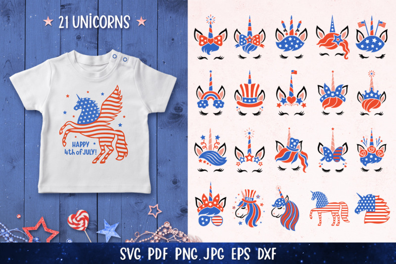 4th-of-july-unicorn-bundle-svg-patriotic-unicorn-mericorn