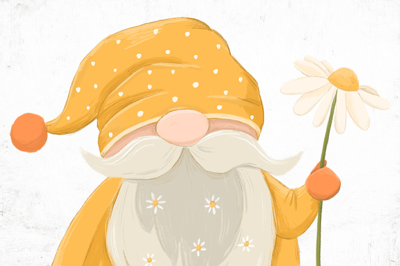 gnome-daisy-gnome-summer-daisy-clipart