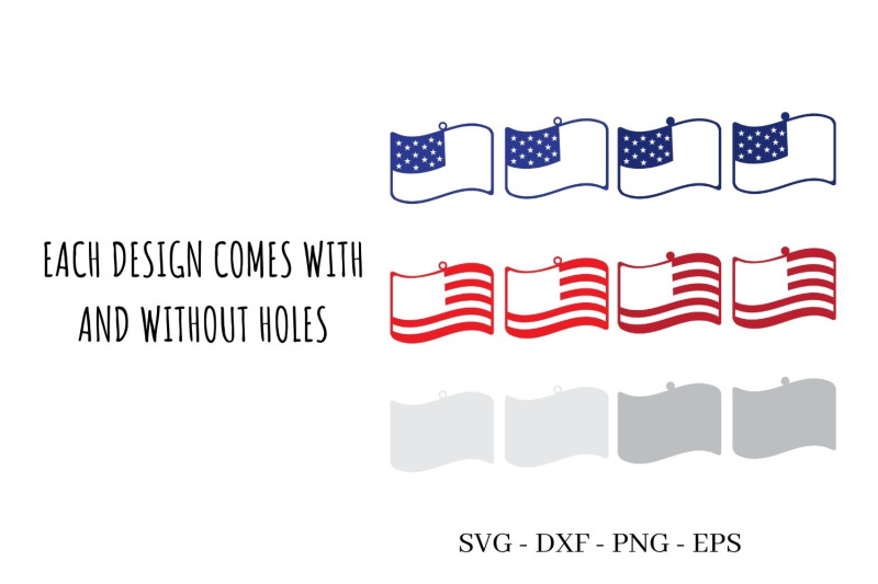 america-earrings-svg