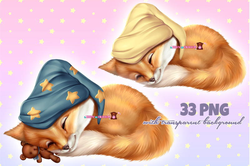sleeping-little-fox-png