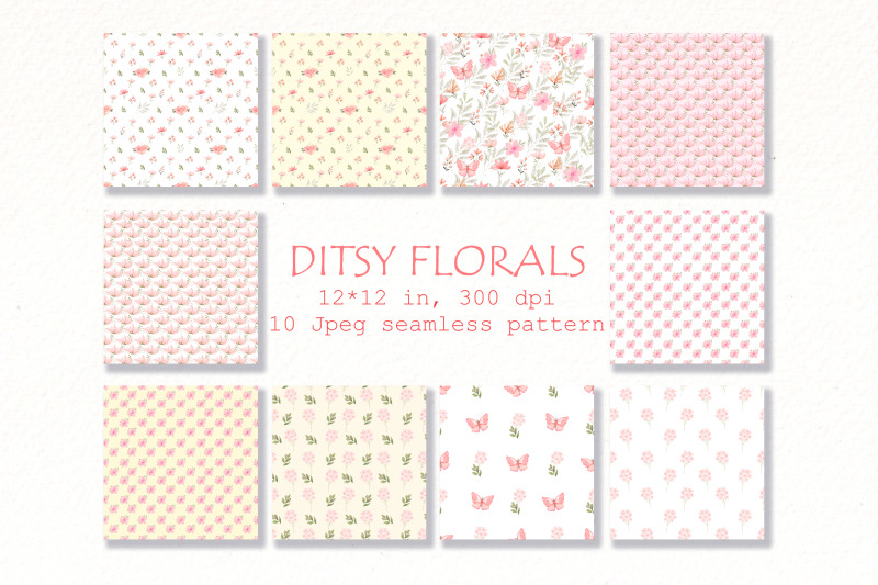 vintage-pink-ditsy-flowers-digital-paper-seamless-pattern