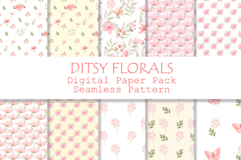 vintage-pink-ditsy-flowers-digital-paper-seamless-pattern