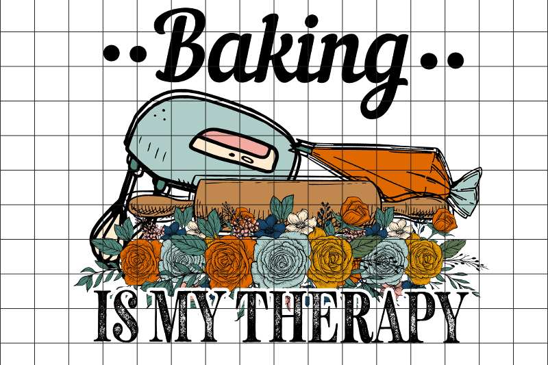 baking-is-my-therapy-graphic-design