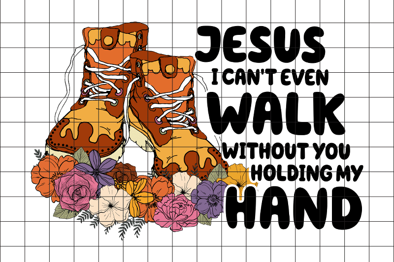 jesus-walk-hand-graphic-design