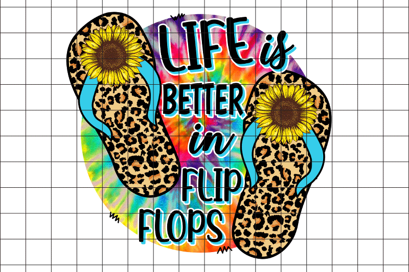 life-is-better-in-flip-flops-graphic-design