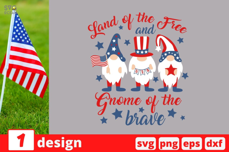 land-of-the-free-and-gnome-of-the-brave-svg-cut-file