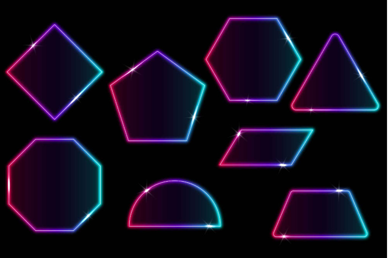 neon-geometric-shapes-clipart-png-glowing-frames-clip-art