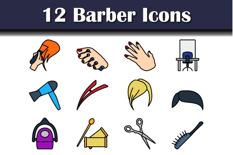 barber-icon-set