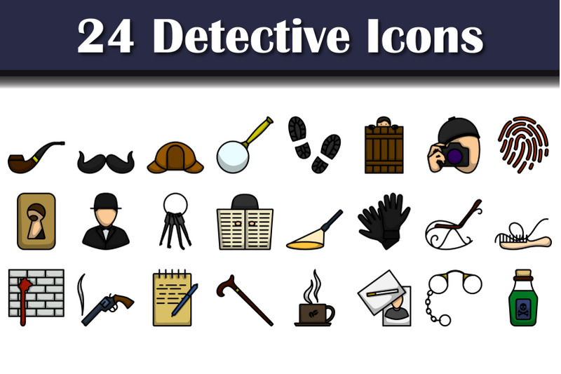 detective-icon-set