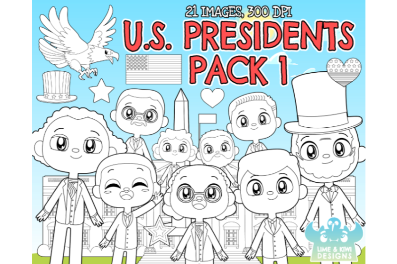 united-states-presidents-pack-1-digital-stamps