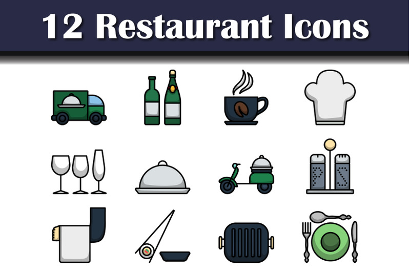 restaurant-icon-set