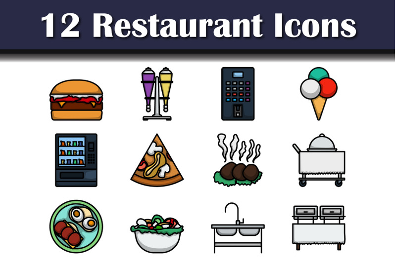 restaurant-icon-set