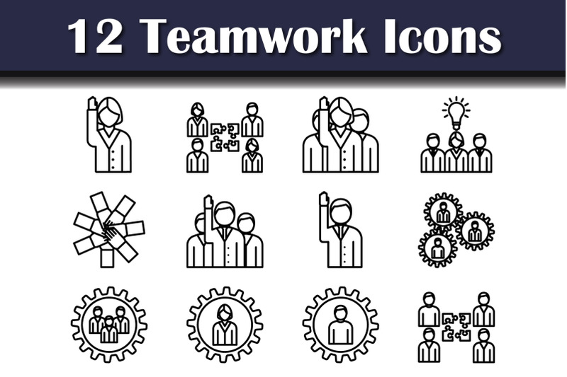 teamwork-icon-set