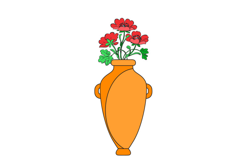 colored-vases-with-blooming-flowers-for-decoration-and-interior-red-p