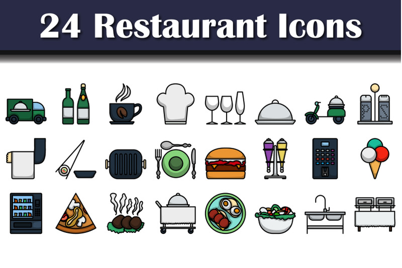 restaurant-icon-set