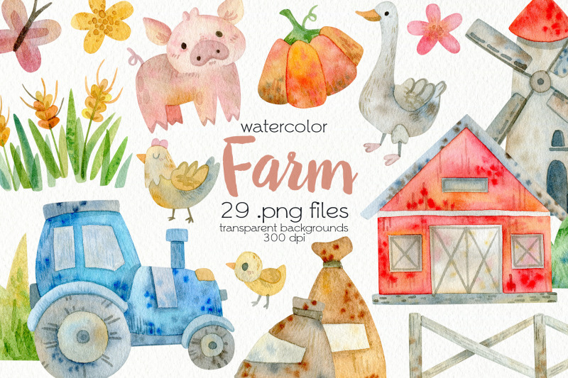 watercolor-farm-clipart