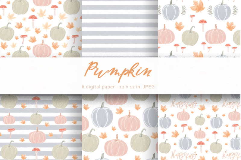 pumpkin-digital-paper-fall-pattern