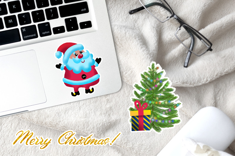 christmas-stickers-printable-bundle