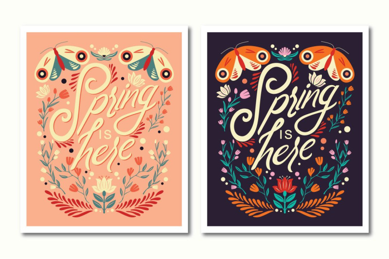 spring-is-here-poster-design