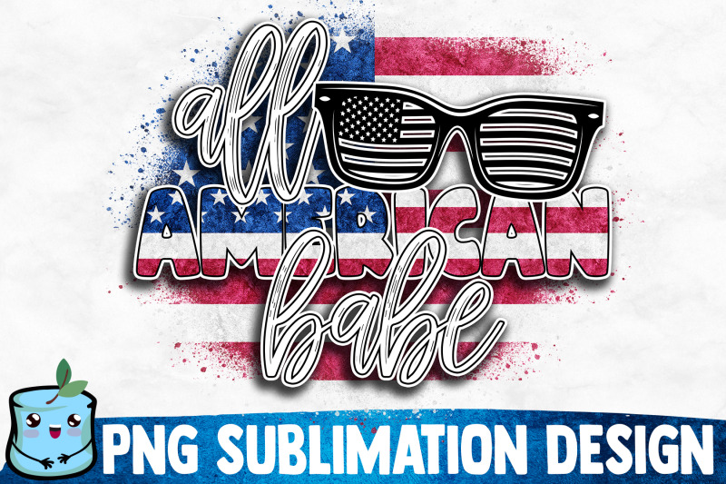 all-american-babe-sublimation-design