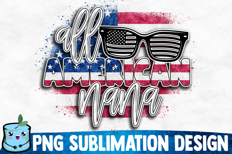 all-american-nana-sublimation-design