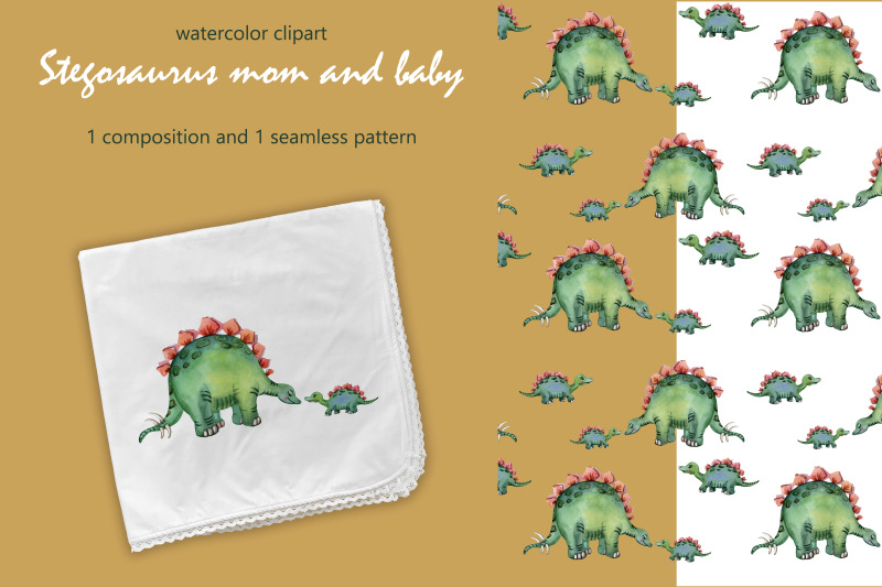 stegosaurus-mom-and-baby