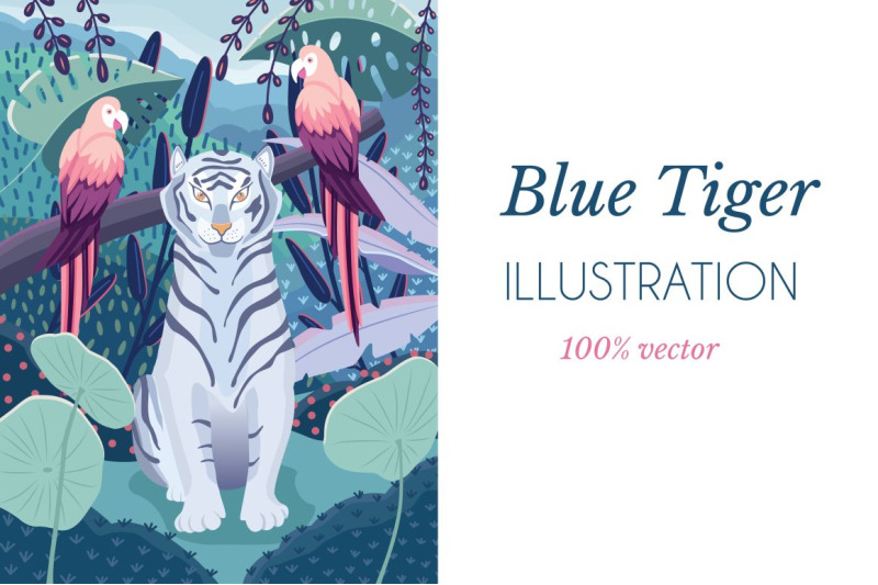 blue-tiger-illustration